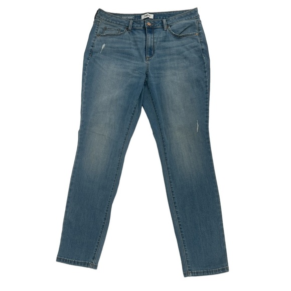 Old Navy Distressed Boyfriend Mid Rise Jeans Size 8 Women’s - Picture 1 of 6